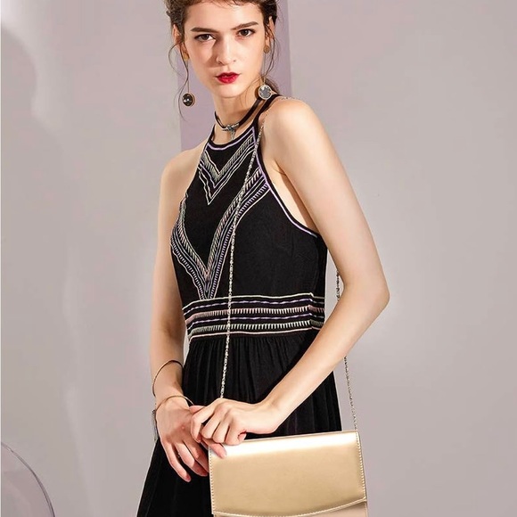 Wallyn's Gold metallic evening bag or clutch. NWT - Picture 8 of 8